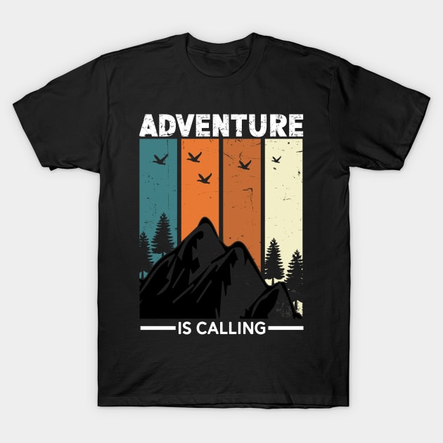 Adventure Is Calling T-Shirt by Creative Brain